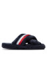 Tommy Hilfiger Papuci de casă Comfy Home Slippers With Straps FW0FW06587 Bleumarin - Pled.ro