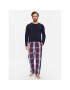 Tommy Hilfiger Pijama UM0UM02891 Bleumarin Regular Fit - Pled.ro