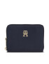 Tommy Hilfiger Portofel Mare de Damă Poppy Med Za AW0AW15278 Bleumarin - Pled.ro