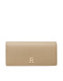 Tommy Hilfiger Portofel Mare de Damă Th Casual Large Wallet AW0AW14638 Bej - Pled.ro