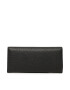 Tommy Hilfiger Portofel Mare de Damă Th Emblem Large Flap Wallet AW0AW14221 Negru - Pled.ro