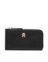 Tommy Hilfiger Portofel Mare de Damă Th Feminine Large Slim Wallet AW0AW14890 Negru - Pled.ro