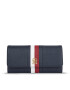 Tommy Hilfiger Portofel pentru femei Th Emblem Large Flap Corp AW0AW15271 Bleumarin - Pled.ro