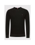 Tommy Hilfiger Pulover Basic Structure Crew Neck MW0MW19533 Negru Regular Fit - Pled.ro