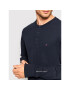 Tommy Hilfiger Pulover Casual Henley MW0MW20156 Bleumarin Relaxed Fit - Pled.ro