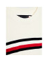 Tommy Hilfiger Pulover Essential Global Stripe KB0KB07826 D Alb Regular Fit - Pled.ro