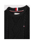 Tommy Hilfiger Pulover Essential KG0KG06201 M Negru Regular Fit - Pled.ro