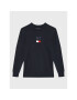 Tommy Hilfiger Pulover Flag KB0KB07973 D Bleumarin Regular Fit - Pled.ro