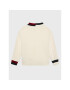 Tommy Hilfiger Pulover KG0KG06903 Écru Oversize - Pled.ro