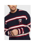 Tommy Hilfiger Pulover Monogram MW0MW28052 Bleumarin Regular Fit - Pled.ro