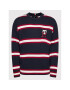 Tommy Hilfiger Pulover Monogram MW0MW28052 Bleumarin Regular Fit - Pled.ro