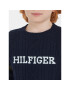 Tommy Hilfiger Pulover Monotype KB0KB08513 Bleumarin Regular Fit - Pled.ro