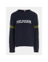 Tommy Hilfiger Pulover Monotype KB0KB08513 Bleumarin Regular Fit - Pled.ro