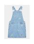 Tommy Hilfiger Rochie de blugi Dungaree KG0KG07194 D Albastru Regular Fit - Pled.ro