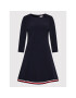 Tommy Hilfiger Rochie de zi Angela WW0WW35570 Bleumarin Regular Fit - Pled.ro