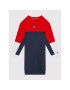 Tommy Hilfiger Rochie de zi Colorblock KG0KG05745 Bleumarin Regular Fit - Pled.ro