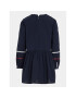 Tommy Hilfiger Rochie de zi Global Stripe Tape Detal KG0KG07347 M Bleumarin Regular Fit - Pled.ro