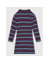 Tommy Hilfiger Rochie de zi Stripe KG0KG06121 M Bleumarin Regular Fit - Pled.ro