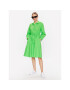 Tommy Hilfiger Rochie tip cămașă 1985 WW0WW39196 Verde Regular Fit - Pled.ro