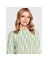 Tommy Hilfiger Rochie tip cămașă Stripe WW0WW35297 Verde Regular Fit - Pled.ro