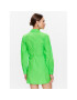 Tommy Hilfiger Rochie tip cămașă WW0WW37976 Verde Regular Fit - Pled.ro