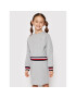 Tommy Hilfiger Rochie tricotată Global Stripe KG0KG06215 M Gri Regular Fit - Pled.ro