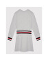 Tommy Hilfiger Rochie tricotată Global Stripe KG0KG06215 M Gri Regular Fit - Pled.ro