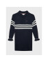 Tommy Hilfiger Rochie tricotată Prep Stripe KG0KG06883 D Bleumarin Relaxed Fit - Pled.ro