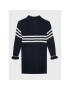 Tommy Hilfiger Rochie tricotată Prep Stripe KG0KG06883 D Bleumarin Relaxed Fit - Pled.ro