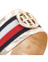 Tommy Hilfiger Sandale Corporate Ribbon Flat Sandal Met FW0FW02837 Auriu - Pled.ro