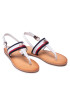 Tommy Hilfiger Sandale Corporate Webbing Flat Sandal FW0FW06232 Alb - Pled.ro