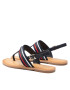 Tommy Hilfiger Sandale Corporate Webbing Flat Sandal FW0FW06232 Bleumarin - Pled.ro