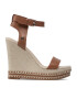 Tommy Hilfiger Sandale Elevated Signature Wedge Sandal FW0FW06296 Maro - Pled.ro