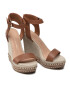 Tommy Hilfiger Sandale Elevated Signature Wedge Sandal FW0FW06296 Maro - Pled.ro