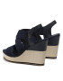 Tommy Hilfiger Sandale Essential Elastic High Wedge FW0FW06304 Bleumarin - Pled.ro