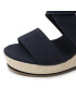 Tommy Hilfiger Sandale Essential Elastic High Wedge FW0FW06304 Bleumarin - Pled.ro