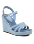 Tommy Hilfiger Sandale Essential Wedge Sandal FW0FW07159 Albastru - Pled.ro