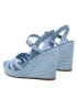 Tommy Hilfiger Sandale Essential Wedge Sandal FW0FW07159 Albastru - Pled.ro