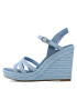 Tommy Hilfiger Sandale Essential Wedge Sandal FW0FW07159 Albastru - Pled.ro