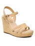 Tommy Hilfiger Sandale Essential Wedge Sandal FW0FW07159 Bej - Pled.ro