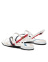 Tommy Hilfiger Sandale Feminine Strappy Flat Sandal FW0FW06480 Alb - Pled.ro