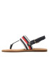 Tommy Hilfiger Sandale Flat Sandal Corporate FW0FW06988 Bleumarin - Pled.ro