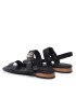 Tommy Hilfiger Sandale Hardware Flat Sandal FW0FW07094 Negru - Pled.ro