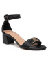 Tommy Hilfiger Sandale Hardware Mid Heel Sandal FW0FW06300 Negru - Pled.ro