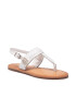 Tommy Hilfiger Sandale Hardware Th Flat Leather Sandal FW0FW05912 Alb - Pled.ro