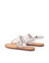 Tommy Hilfiger Sandale Hardware Th Flat Leather Sandal FW0FW05912 Alb - Pled.ro