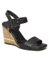 Tommy Hilfiger Sandale Hardware Wedge Sandal FW0FW07074 Negru - Pled.ro