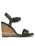 Tommy Hilfiger Sandale Hardware Wedge Sandal FW0FW07074 Negru - Pled.ro