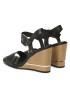 Tommy Hilfiger Sandale Hardware Wedge Sandal FW0FW07074 Negru - Pled.ro