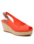 Tommy Hilfiger Sandale Iconic Elba Sling Back Wedge FW0FW04788 Portocaliu - Pled.ro